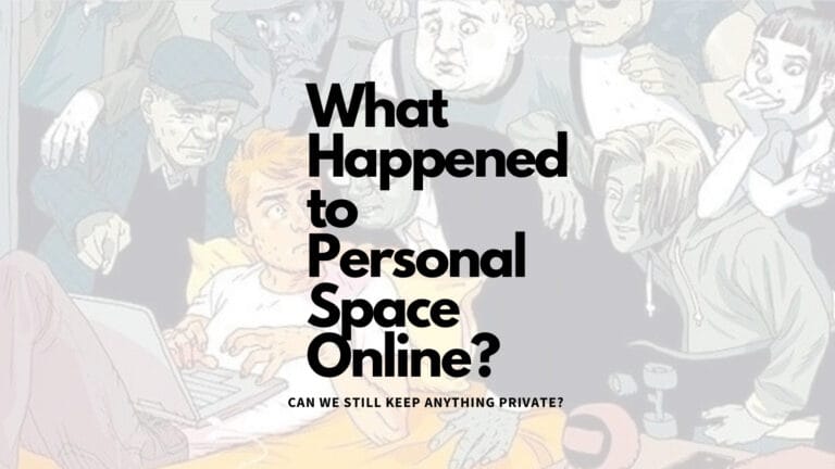 "An image depicting a person sitting at a computer, surrounded by digital locks and security icons. The text emphasizes the importance of privacy in the online space, highlighting the need to protect personal information and stay safe in the digital world."